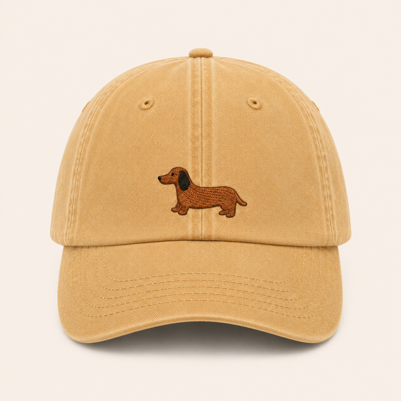 Casquette brodée teckel
